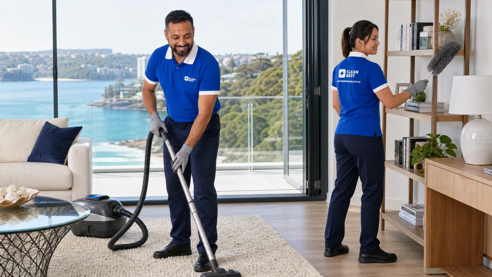 Clean Best cleaner working through the kitchen of a home in Blacktown NSW